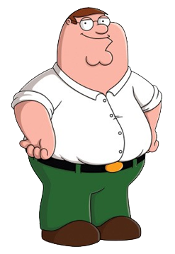 this is peter griffin from the adult cartoon show family guy